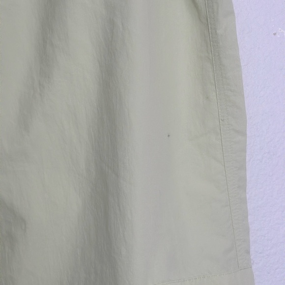 Zara Womens Size Large Light Green Parachute Pants Pockets Drawsting Ankle - Picture 4 of 12